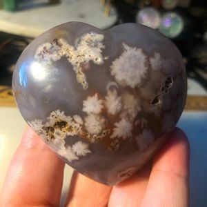 Flower Agate Heart